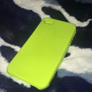 Green Silicone iphone 4 case